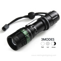 Aluminum Zoom Police Tactical Waterproof Flashlight